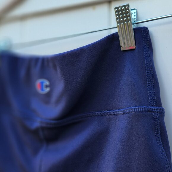 🏆Champion Authentic 🏆Athleticwear Performance Yoga Leggings XS-NAVY BLUE - Picture 3 of 7